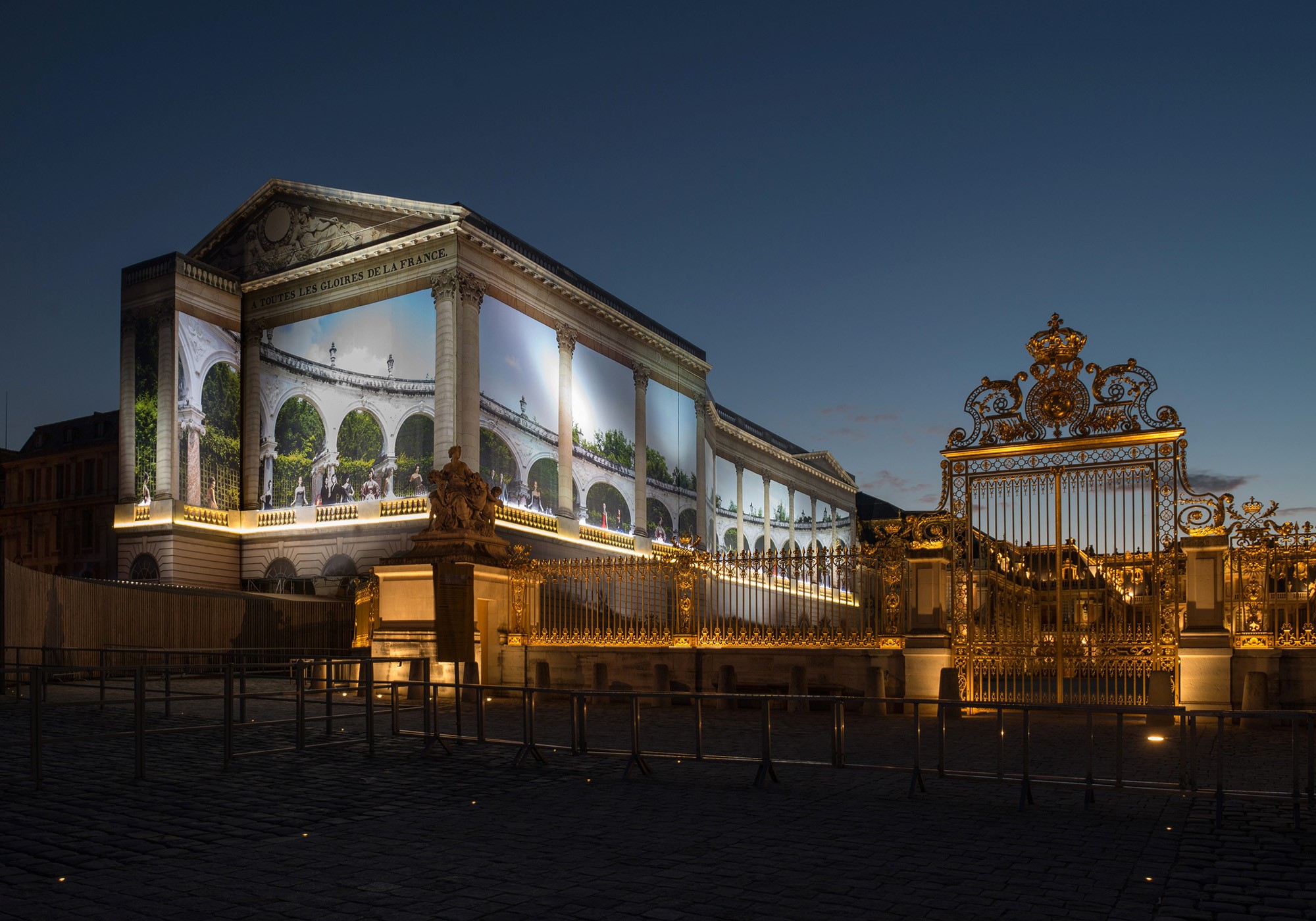 Trompe l'Oeil façade château de Versailles